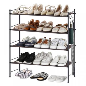 4 Tier Expandable Free Standing Shoe Rack