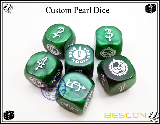 Custom Pearl Dice Custom Pearl Dice