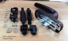 heavy duty solid casting lever flush door handle