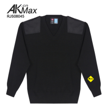 Winter oversize wool v-neck pullover knitted mens sweaters vintage jumper