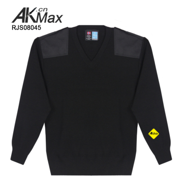 Winter oversize wool v-neck pullover knitted mens sweaters vintage jumper