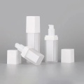 Cosmetic Jar White Cap Matte Square