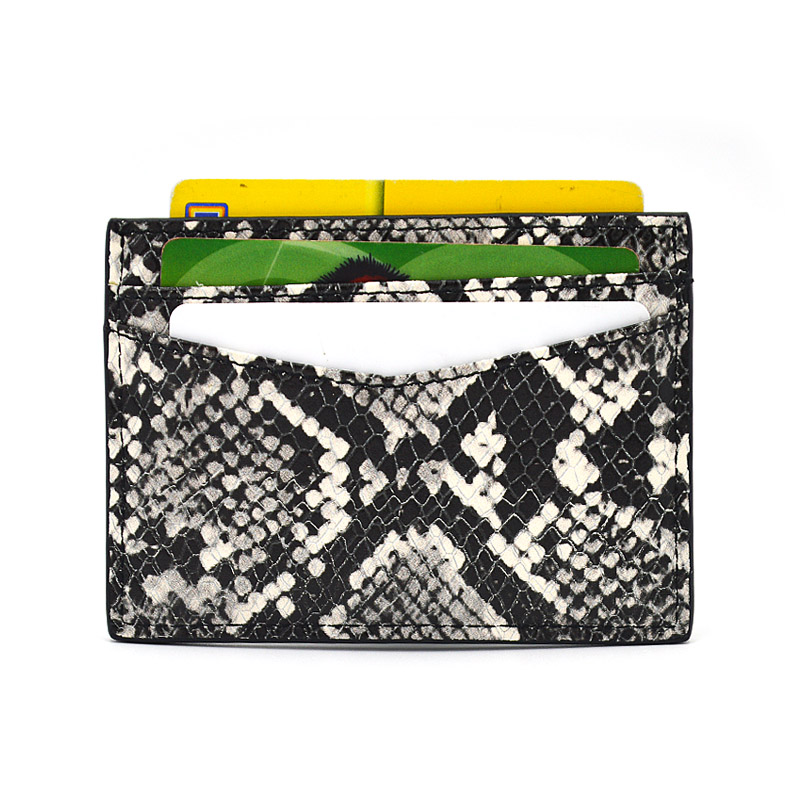 Ysure Python Snakeskin Slim Wallet - Porte-cartes de crédit