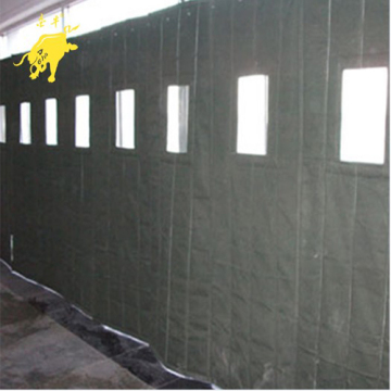 Windproof canvas cotton door curtain