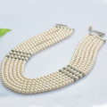 Collar de perlas naturales Six Strands