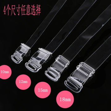 Transparent Removable Silicone Elastic Bra Straps - Stock Lots
