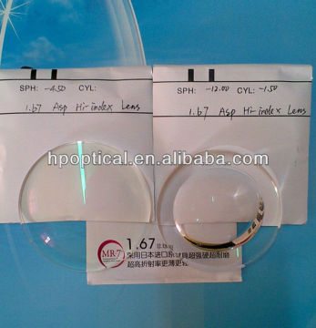 (CE)1.67 hi-index asp hmc uv400 lens