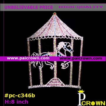 Ab pink merry-go-round valentines pageants tiaras crowns