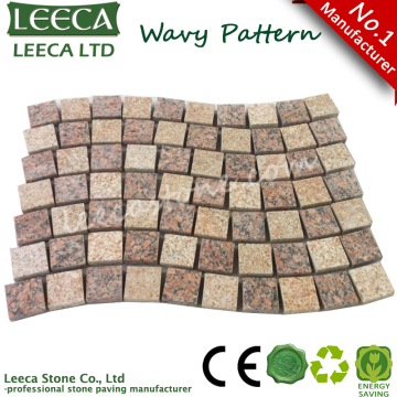 Maple red wavy pattern paving stone