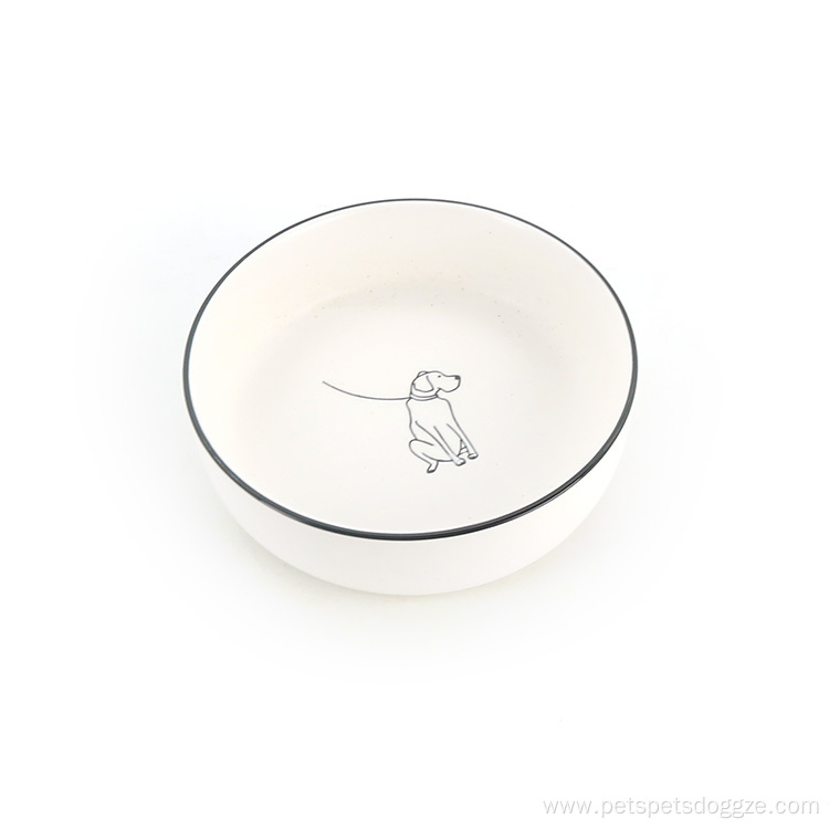 Pet Drink Food Ceramic Bowl For Cat Dog