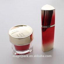 expensive clear plastic triangle base container acrylic cream jar