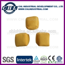 6 panels basket ball shaped mini hacky sack