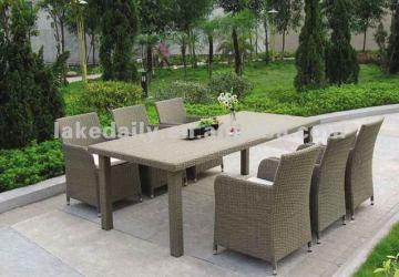 Garden furniture PE rattan dining set