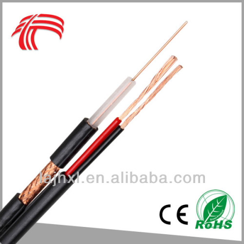 CCTV camera cable RG59C/U + 2core 0.75mm power cable