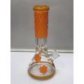 Glazen Bong Bongs met Prachtig Oranje Bijenpatroon