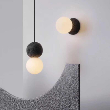 Lampă suspendată LEDER Multi Drop din beton