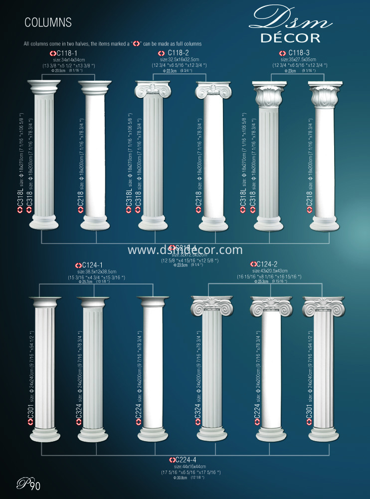 PU Fluted Columns