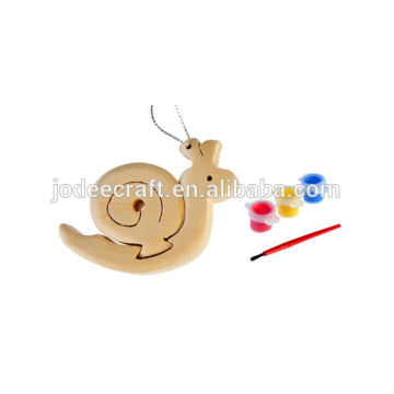 3D wooden craft puzzle snail