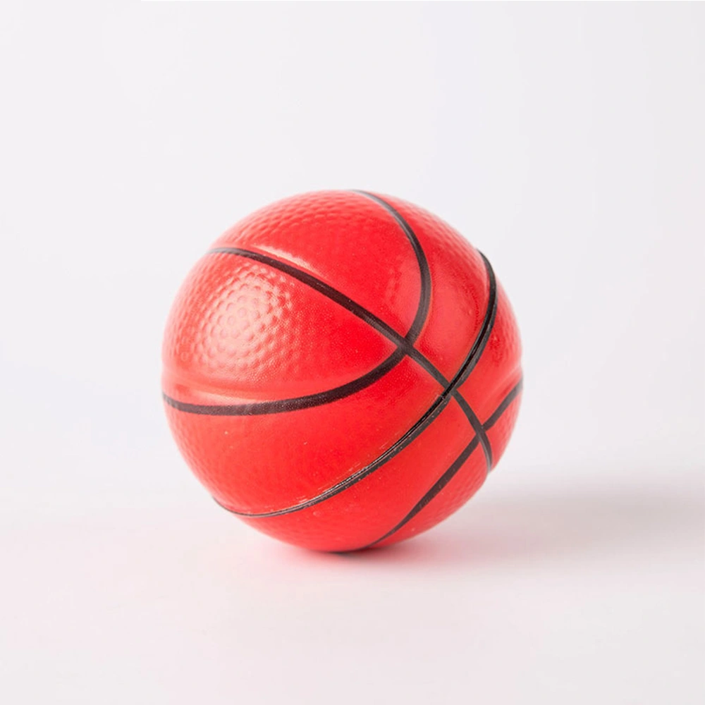Superstarer 6.3cm PU Foam Elastic Orange Basketball Children Training Sponge Pet Toy Ball Customization