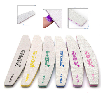 1 PC Mix Size Professional Nail File Lime Art Tips Manicure Diamond Sandpaper Tools Sanding Polish 80/100/150/180/240/320