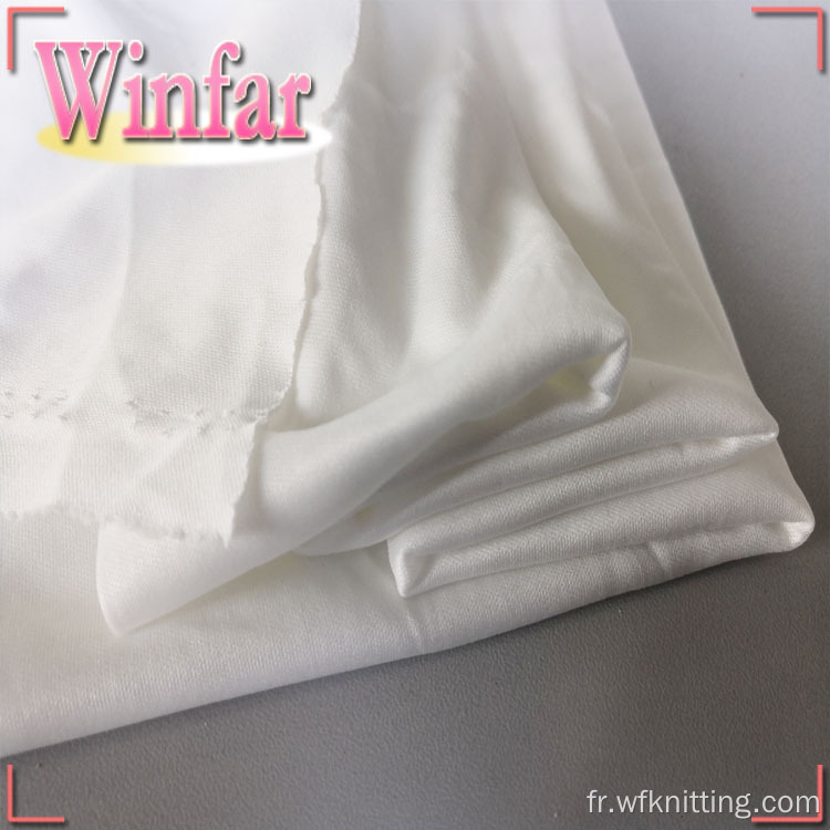 Tissu interlock textile tricoté en polyester DTY