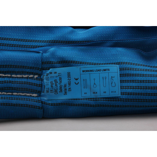 8T Fabrika Fiyat Polyester Malzeme Yuvarlak Sling