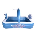 Juguetes de pavo real inflable para piscina al aire libre para niños