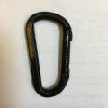 Μαύρο επικάλυψη D σχήμα αναρρίχηση Carabiner 1500KGS