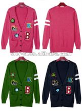 ladies cotton cardigan sweater with applications