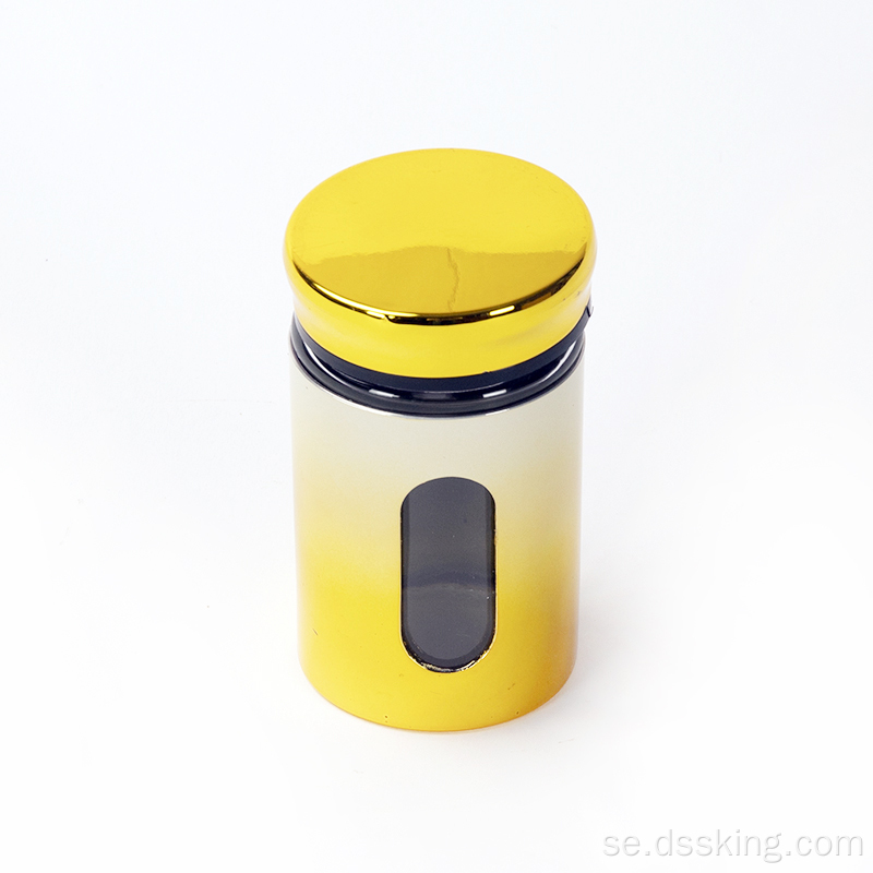 150 ml Mini Food Container Spice Jar Bottle Glass med en inställd kryddningsbox