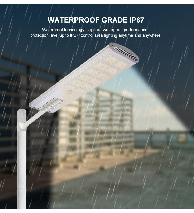 High efficiency energy saving 120lm/w 6500K waterproof ip67 1200W led solar street light road lighting