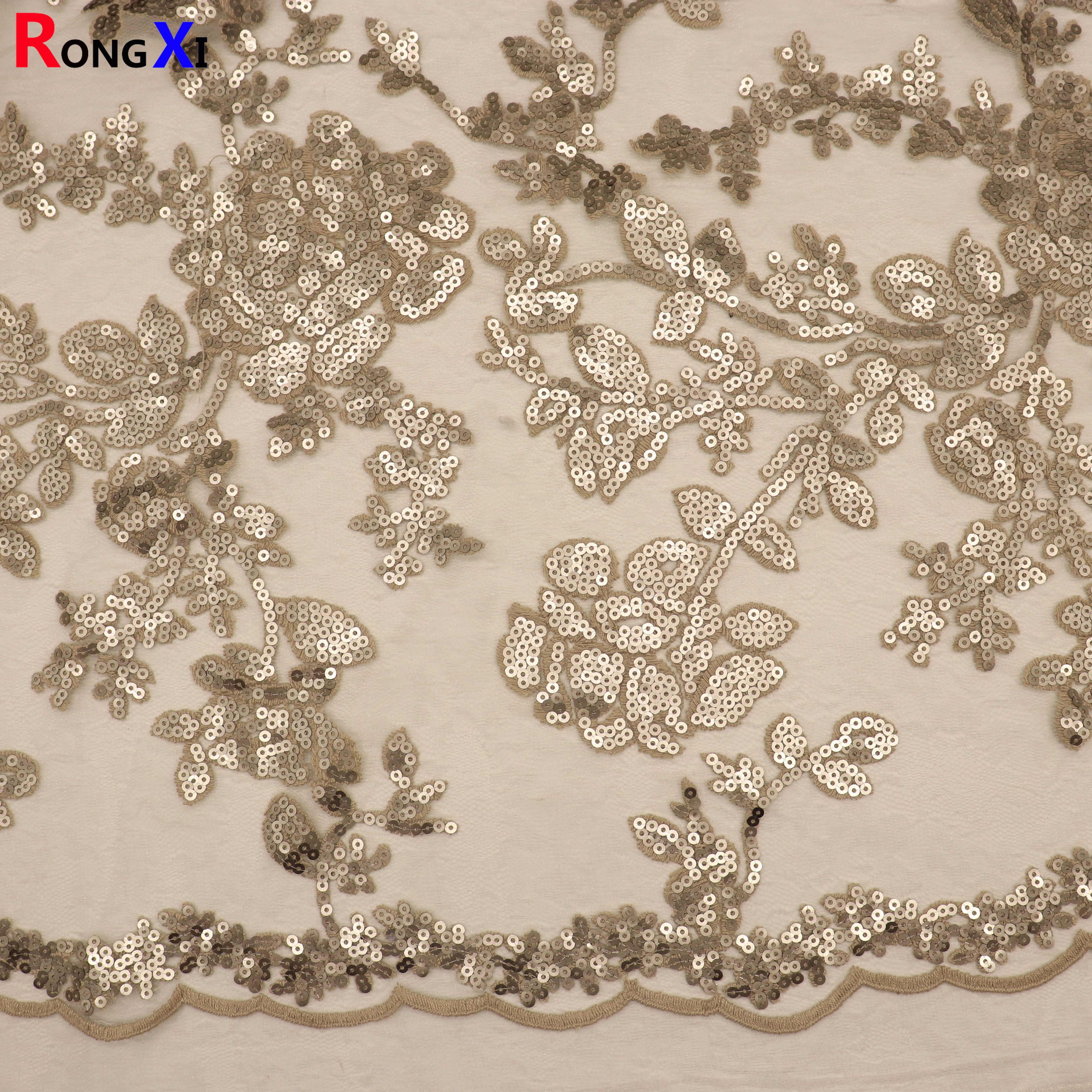 RXF1855 Multifunctional Sequin Fringe Fabric With Low Price