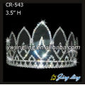 Silver Rhinestone Flower Princess Bridal Tiara Crown