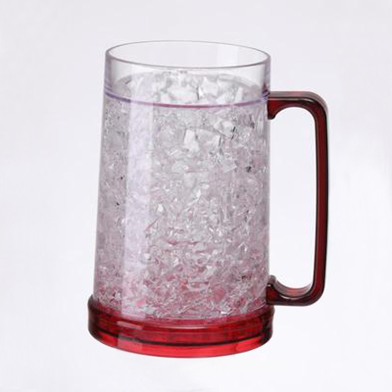 Double Wall Freezer Beer Mug/Double Wall Gel Frosty Freezer Ice Mugs/Ice Cold Beer Mug