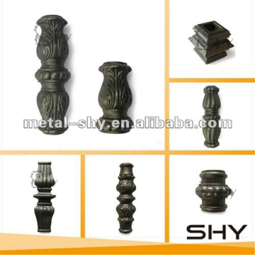 Decorative cast iron fence accessories