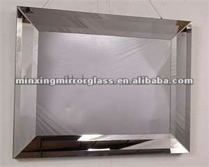 Frameless Beveled wall mirror, silver mirror, aluminum mirror, copper free mirror