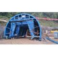 Sistema di carrelli per casseforme per tunnel di rivestimento in calcestruzzo