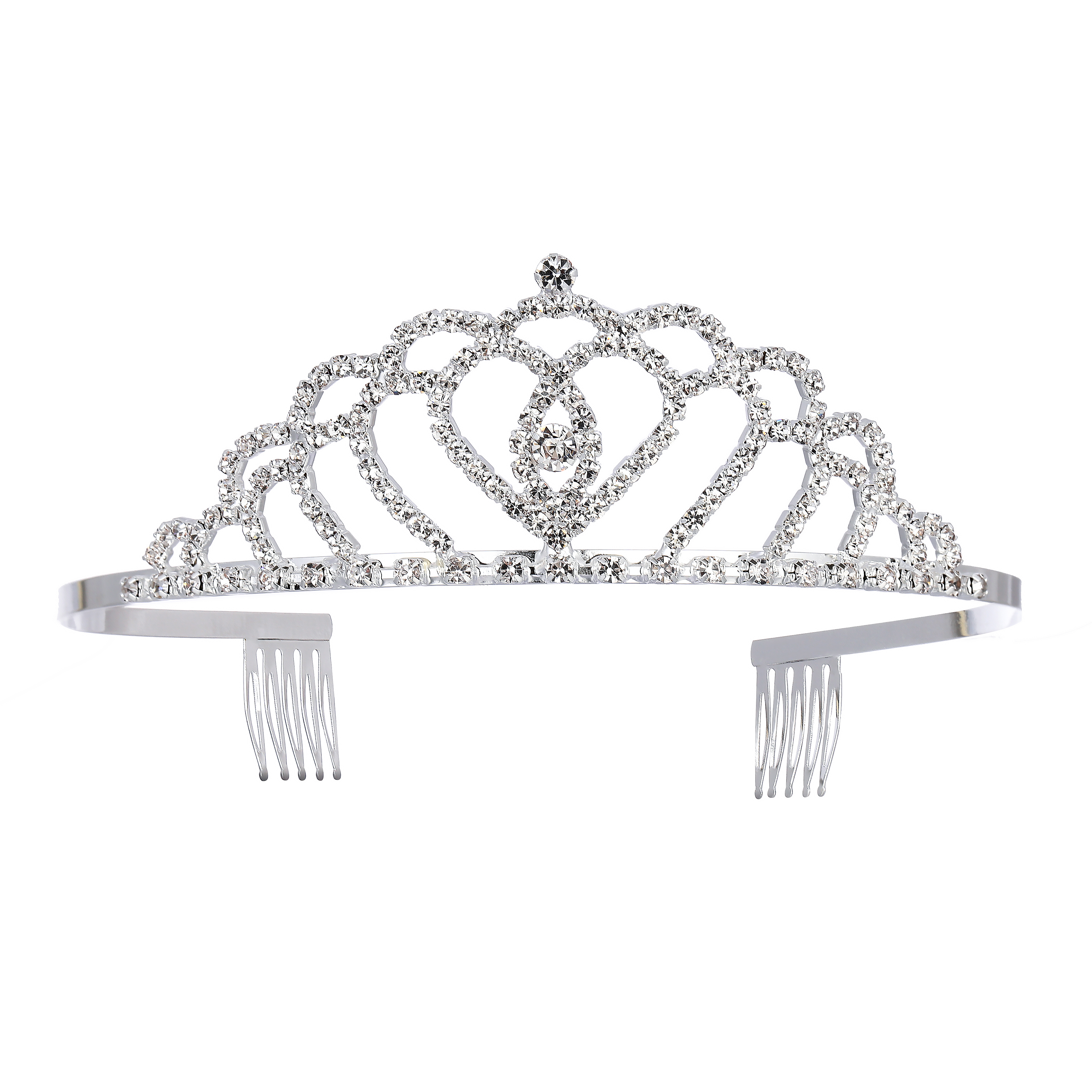 Women's Crown Tiara Girls Princess Rhinestone With Comb