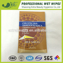 Self tanning wet wipes