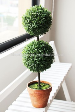 artificial grass, leaf topiary, 50cm H grass ball topiary 2 balls, mini plant