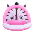 Piscina de chapoteo de cebra rosa inflable Piscina para bebés