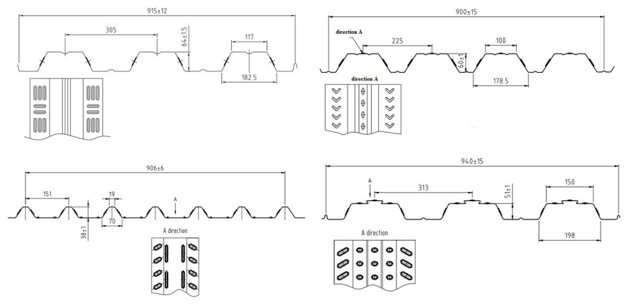 Steel concrete composite deck slabs making machine