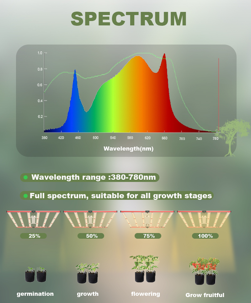 Nhà kính chất lượng cao giá rẻ 600W LED Đèn phát triển