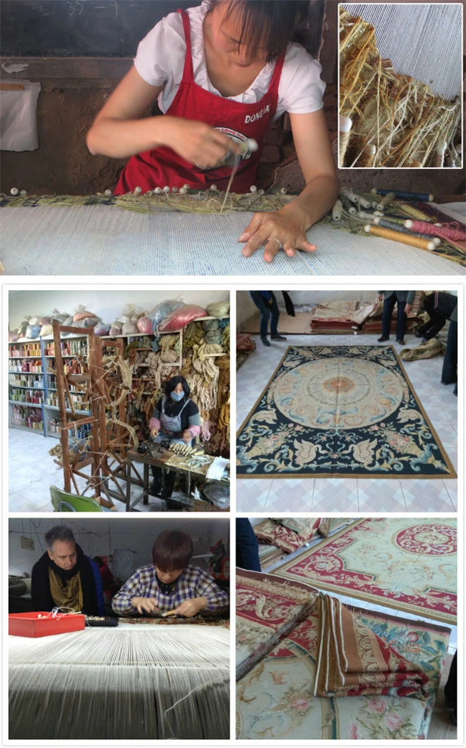 Custom Aubusson Rug 100% New Zealand Wool Chinese Factory