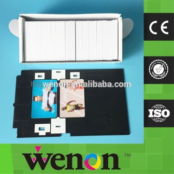 Inkjet Blank White PVC ID Card Tray For Epson P50 Printer Tray