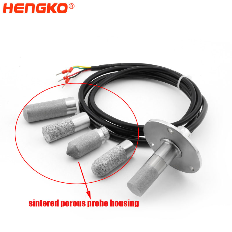 Multifunctional Gigital Soil Humidity Temperature Room Temperature And Humidity Sensor Sintered Stainless Steel Probe Housing