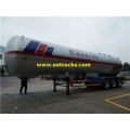 54 CBM Bulk yayi amfani da trog tank trailers lpg