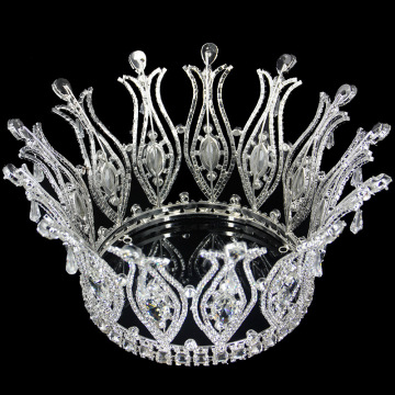 Full round rhinestone pageant crowns