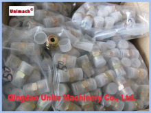 Yellow Zinc-Plated Metric Male Hydraulic Adapte