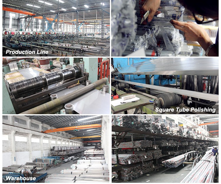 Foshan direct selling custom stainless steel welded pipe SS304/201 stainless steel square pipe high quality low price